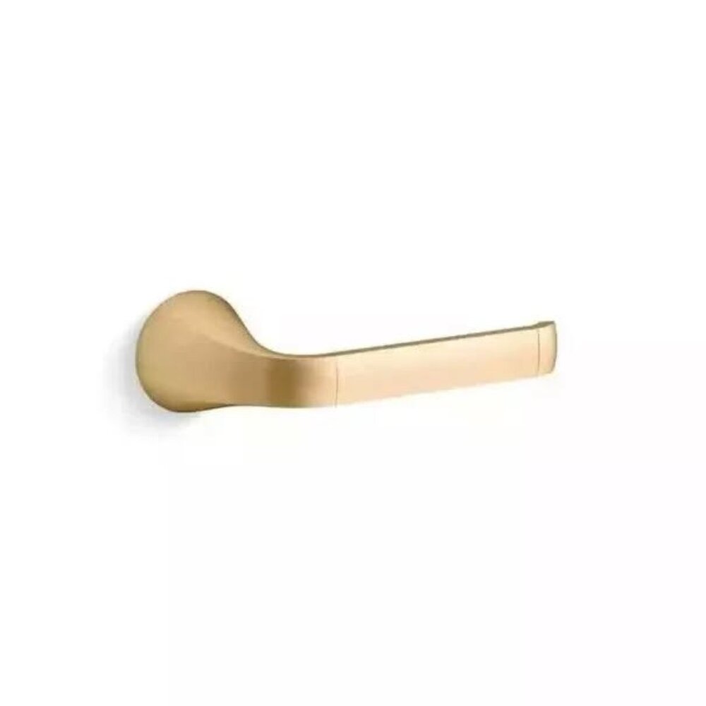 KOHLER Cursiva Wall-Mount Toilet Paper Holder in Vibrant Brushed Modern Brass